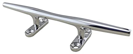 BESPORTBLE Edelstahl Dockklampe 200mm in Hornform, Poller Seilhalter | Dockklampe Edelstahl, Silberne Marine Ausführung, für Schrauben und Dock, Garage und Schuppen
