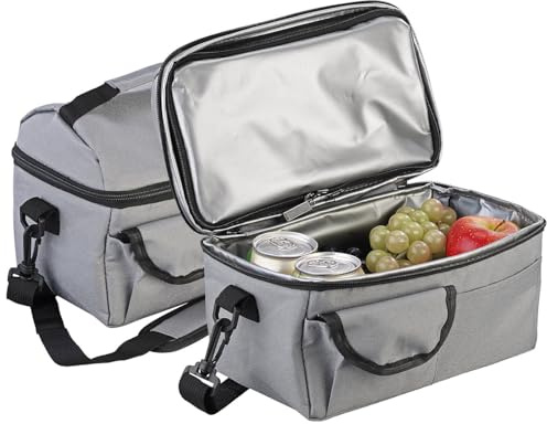 PEARL Tiefkühltasche: 2er-Set Falt-Mini-Kühltaschen, isoliert, wasserdicht, auslaufsicher (Tiefkühltasche klein, Kühltasche faltbar, Dose)