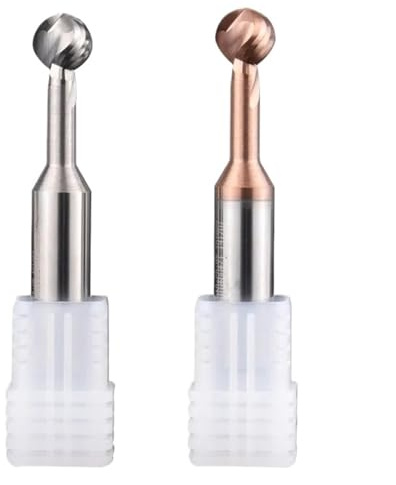 Kugel-T-förmiger Bogenfräser, Lollipop-Schaftfräser, Vollhartmetall-3D-CNC-Fräser R0,5-R10 For Stahl Und Aluminium (Size : R2xC6xD4x50L-2F-01)