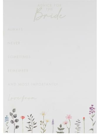 Ginger Ray Blumenratgeberkarten für das Junggesellinnenabschiedsspiel der Braut, 10er-Pack