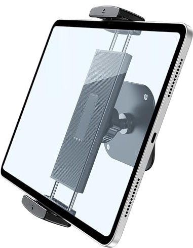 Lucrave Tablet Wandhalterung aus Aluminium - 360° Drehbar, Verstellbar, Kompatibel Mit iPad Pro/Mini, Galaxy Tab, Surface Pro, Kindle, Alle 4,7-13