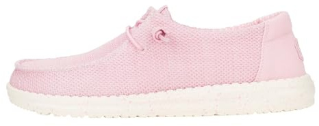 HEYDUDE Women's Wendy Stretch Sox Slip On Loafer, Rosette, Size 8