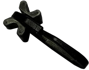 GARDINIA Deslizador en X con Ganchos para Cortinas (Ganchos Plegables), para Barras de Cortina con Riel Interior, para Ancho de Riel 5,3-6,3 mm, Plástico, Negro, 25 Piezas