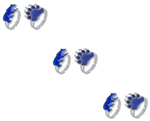 LIFKOME 3er-set Thermochromer Verstellbarer Offener Fingerschmuck Stilvolles Zartes Accessoire Für Frauen 2 Stück X 3