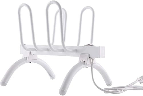Sèche-chaussures électrique, thermostat intelligent domestique à 45-55 degrés, sèche-chaussures électrique, sèche-bottes portable, sèche-chaussures avec 4 crochets, faible consommation d'énergie