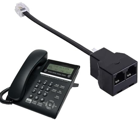 Sdoppiatore Per Cavo Telefonico,Adattatore Sdoppiatore Per Cavo Telefonico | Convertitore Splitter Cavi Telefonici Bidirezionali,Convertitore Splitter Per Cavo Telefonico Per Telefono, Fax, Modem,