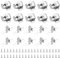 10 Pcs Twin Double Roller Catch, Zinc Plated Door Catch, Cupboard Latch with 40 Screws, Cabinet Wardrobe Door Latch, Furniture Catches, Closet Wardrobe Catch for Home Caravan Kitchen Drawer Bookcase