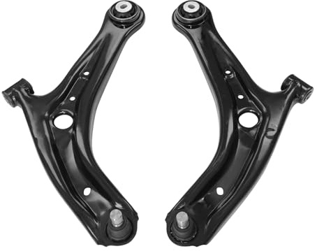 SUSMONSTER 2× Control Arms with Ball Joints Wishbone Suspension Kit Front Lower Compatible with Ford Fiesta Mk7 FWD 2008-2015