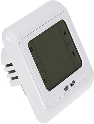 SHINEOFI Programmable Touch Screen Digital Thermostat for Underfloor Heating System External Probe Smart Temperature Controller with Daily Settings for Comfort