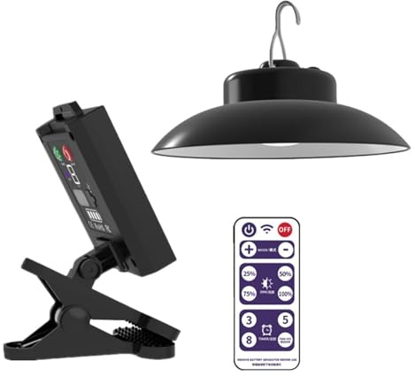 Illuminazione per ombrellone, luci per ombrellone, impermeabili, a energia solare, con clip, illuminazione a LED ricaricabile per giardino, tende da spiaggia, campeggio, patio e feste all'aperto