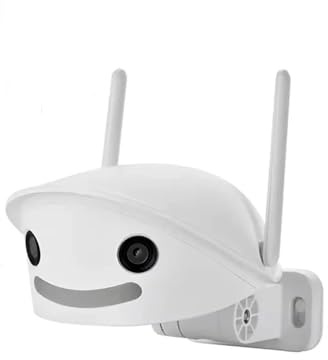 KVBRUI Telecamera PTZ for Esterni con Doppia Lente, Zoom 4X, 4 MP, 8 MP, fisheye panoramico a 180 Gradi, Onvif, videosorveglianza(4MP 64GB Card)