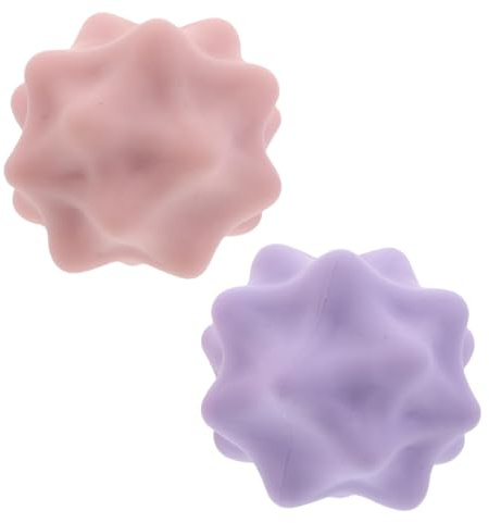 TOYZFRIENDY 2 Stück Fußmassagebälle Spiky Acupressure Therapieball aus Elastischem Silikon für Plantarfaszien Muskelentspannung und Yoga Vielseitig für Rücken Nacken und Fitness Geeignet