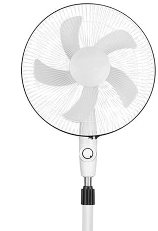 RASTKY Ventilateur sur Pied Blanc, Grande capacité, 3 Vitesses, pour la Ventilation et le Refroidissement Domestique, Matériau Plastique, Poids 5 500 G (Rechargeable (avec chargeur et panneau
