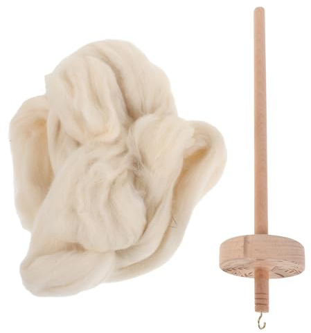 UKCOCO Kit Navetta per Tessitura in Legno con Avvolgitore di Filati e Porta Filo da Cucito, Strumenti per Lavorare a Maglia a Mano, Compatto e Portatile per Artigianato e Cucito a Casa