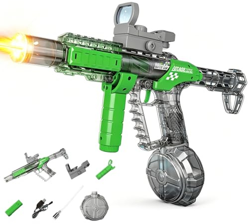 Elektrisk vattenpistol, automatisk vattenpistol, elektrisk vattensprutpistol, elektrisk vattenpistol för vuxna, automatisk sprutpistoler, för sommar, utomhus, pool, strandfest