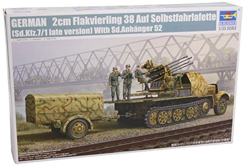 Trumpeter 01524 modellbyggsats German 2 cm flakfyrling 38 på självgående lafetter (Sd. Bil.7/1 senare version)