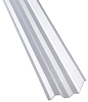 Maueranschluss für Wellplatten PVC Trapez 70/18 Wandanschluss Profilplatten Lichtplatten