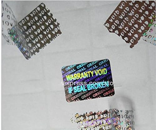 laser Hologram Tamper Proof Security Warranty Void Sticker Label Seal 15*20mm ,silver, LeaveVOIDif removed 500pcs by justlabel
