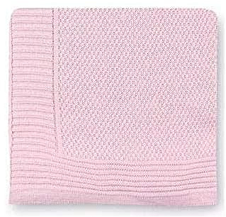 Pirulos 28013420 - Toquilla tricot texturas, 110 x 140 cm, color rosa