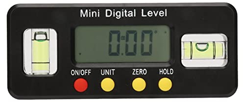 360 Grad Mini Digitaler Winkelmesser, Richtmaschine Neigungsmesser Magnetisch Unterwinkel Messwerkzeug (100 mm)