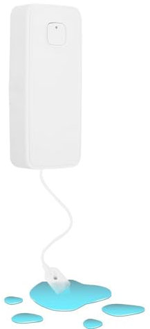Wassermelder Wlan Drahtloser Wasserleckalarm, Intelligenter Wasseralarm Wi-Fi Wasserstandsensor mit Wassersensor Alarm und App smart Home Benachrichtigung für Zuhause/Büro