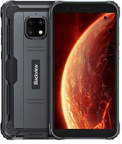 Blackview BV4900 Téléphone Portable Incassable,Écran 5,7' Batterie 5580mAh, Charge Inverse, Smartphone IP68 Étanche Antichoc Android 10 Smartphone Débloqué, 3Go+32Go(SD 128Go) NFC, GPS, Dual SIM 4G