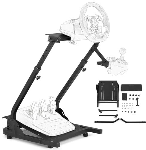 CO-Z Lenkradständer Lenkradhalterung klappbar für Logitech G29 GT G25 G27 G920 Fahrsimulator Rennsport Gaming Gear Halterung für PS3 PS4 ohne Pedale oder Lenkrad Playseat Wheel Stand