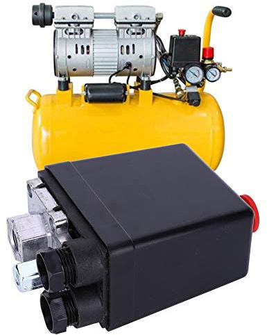 Oumefar 220V 8KG Luftkompressor Druckschalter Einloch Vertikaler elektrischer Druckschalter Automatischer Start Mechanischer Druckschalter Druckregelventil