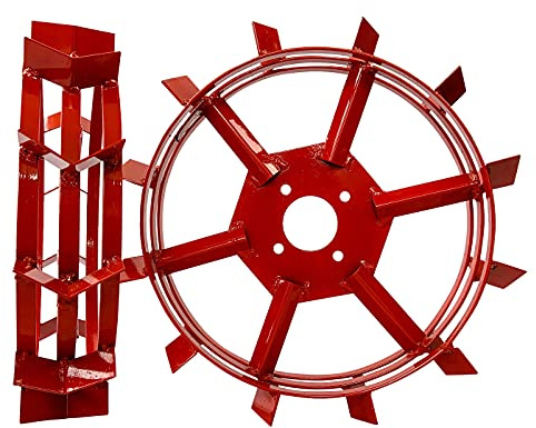 Grünwelt GW-ER520 - Set di ruote in ferro per pala
