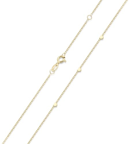 MATERIA by Matthias Wagner Herz Kette Damen - 925 Silber Halskette Choker in silber oder vergoldet 42-45cm