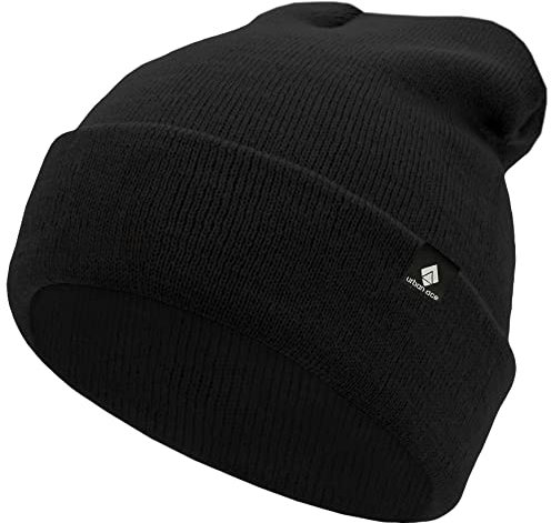 urban ace | klassisk bomull | Barnmössa, huva | 100 % bomull | mjuk och lätt | Vår, höst, vinter | pojkar, flickor | mjukt tyg, tät | optimal passform, lång eller kort bärbar, svart, En Storlek