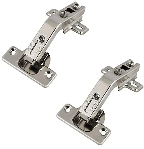 SBTRKT 2 Stück 135° Schrankscharniere, versteckte hydraulisch verstellbare Schrankscharniere, geeignet for Kleiderschränke, Weinschränke, Vitrinen usw.