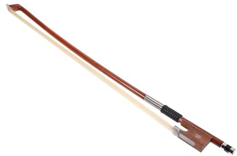 ibasenice Arco De Práctica De Violín Arco De Instrumento Arco Hecho a Mano Bien Equilibrado Rígido y Bien Equilibrado 1/2 Arco De Violín Cola De Caballo Blanca Corrección Alumno Reemplazar