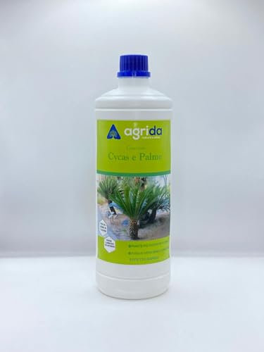 CONCIME MIGLIOR FERTILIZZANTE CYCAS PALME EFFETTO RAPIDO AGRIDA RINVERDENTE contro foglie gialle e puntini FLACONE KG 1
