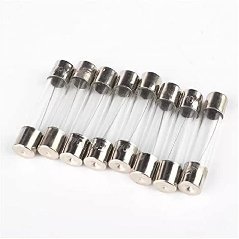 Sicherung 50 Stück 5x20mm 6x30mm Glasrohrsicherung 0.2A 0.5A 1A 2A 3A 4A 5A 6A 7A 8A 10A 25A 15A 20A 30A Glassicherung Schnelle Sicherung Ersatzsicherung (Color : 6x30, Size : 25A)