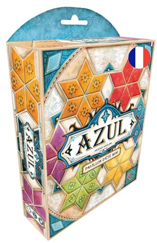 NEXT MOVE Asmodee Azul: PAVILLON D'Ete Mini - Juegos de Mesa - Juego de Viaje - Familia y Niños a Partir de 8 años - de 2 a 4 Jugadores - Versión Francesa
