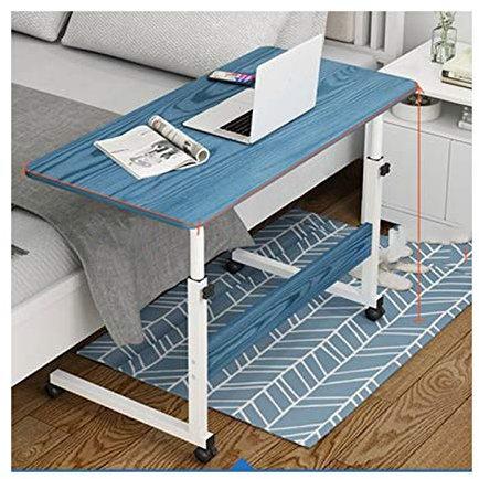 Mobiler Betttisch mit Rollen für Sofa, höhenverstellbar, über dem Bett, Laptoptisch, Comter-Ständer mit Beistelltisch, Notebook-Schreibtisch mit Rollen