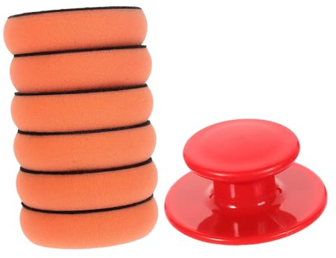 HAPINARY Tampone Per Lucidatura in Spugna Set Di Tamponi Per Lucidatura Auto Applicatore Di Cera Per Auto Manuale Strumenti E Attrezzature Per Pulizia
