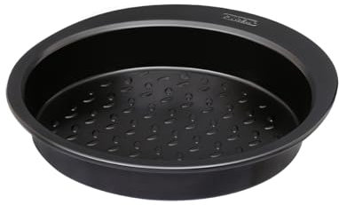 Pyrex - Molde para tartas Glide de metal, revestimiento antiadherente sin PFAS, cocción homogénea, resistente y mango XL práctico, apto para lavavajillas (molde para faltar)