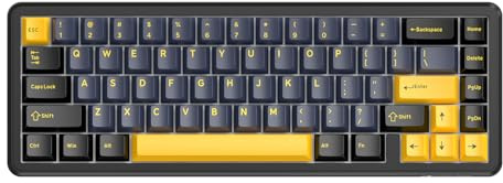 ATTACK SHARK X65 HE Wired Rapid Trigger Magnetic Switch 65% Mechanical Gaming Keyboard, Hall Effect Top Mounted RGB Hot Swap,Adjustable Actuation,8KHZ Polling Rate,PBT Keycaps for Win/Mac(Star Black)