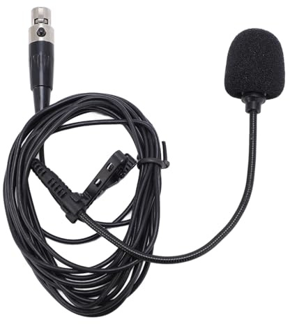 Asixxsix Microphone à Cravate à Pince, Micro Cravate Omnidirectionnel Professionnel avec Clips et Pare-Brise pour Podcast, Interviews, Production Vidéo