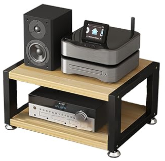 HIFI Stand AV Media Stand 2-4 Tier Record Player Stand Audio Rack Tower Media Stand for DVD Players/Cable Boxes/Games Consoles