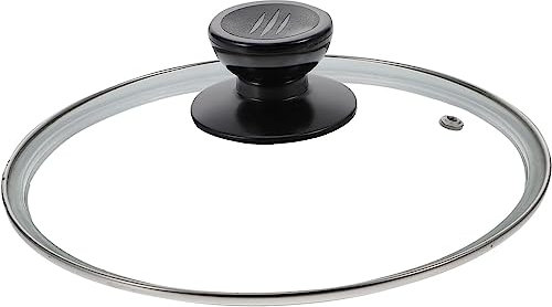 Glasdeckel aus gehärtetem Glas, Paellera-Topfdeckel-Abdeckung, Kochtopf-Abdeckung, elektrischer Schnellkochtopfdeckel, Ersatz-Topfabdeckung, transparent, Universal-Topfdeckel, Pasta, 30 cm