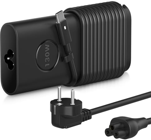 Chargeur USB C 130W Alimentation pour Dell XPS 15 17 9575 9500 9510 9520 9530 9700 9710 9720 9730 Precision 5530 5550 5560 5570 5750 5760 3550 3551 3560 5470 Latitude 5531 5420 5520 Type C Adaptateur