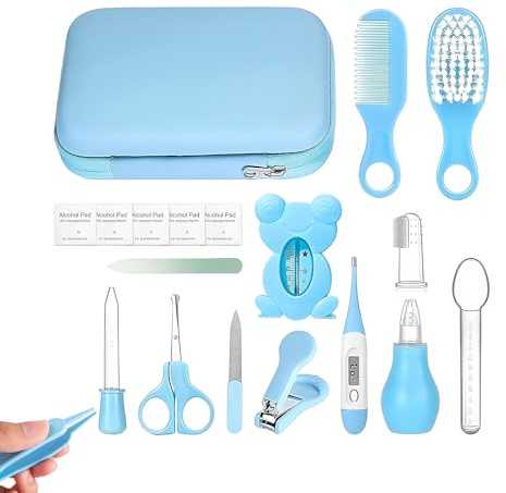 Set de cuidado para bebés – Amplio juego de cuidado del bebé con accesorios para higiene y bienestar | Cepillo de dientes para viajes, baño y rutina matutina