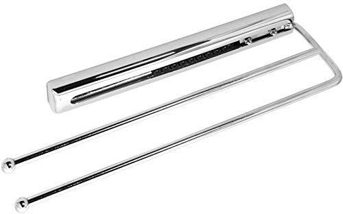 SO-TECH Handtuchauszug Chrom 2-armig Handtuchhalter Länge eingeschoben 325 mm Handtuchstange ausgezogen 495 mm