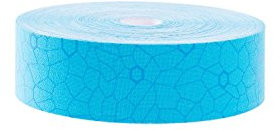 THERABAND Kinesiology Tape, Blue/Blue, 2'' X 103.3 Foot Bulk Roll, with XactStretch Indicators, Long-Lasting Athletic Tape for Shoulder & Knee, Latex-Free Sports Tape, Water Resistant, Cut-to-Length