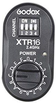 Godox XTR16 Channels XTR 16 Remote 2.4GHz Wireless Power Control Flash Trigger Receiver for WITSTRO AD360 AD180 (XTR – 16 – Black