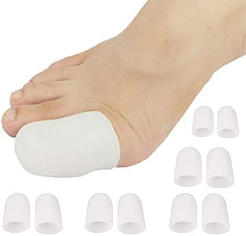 Pedimend Lot de 5 capuchons de protection pour orteils en silicone pour orteils en gel