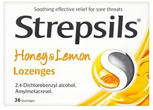 Strepsils Honey and Lemon Lozenges (36 Lozenges)
